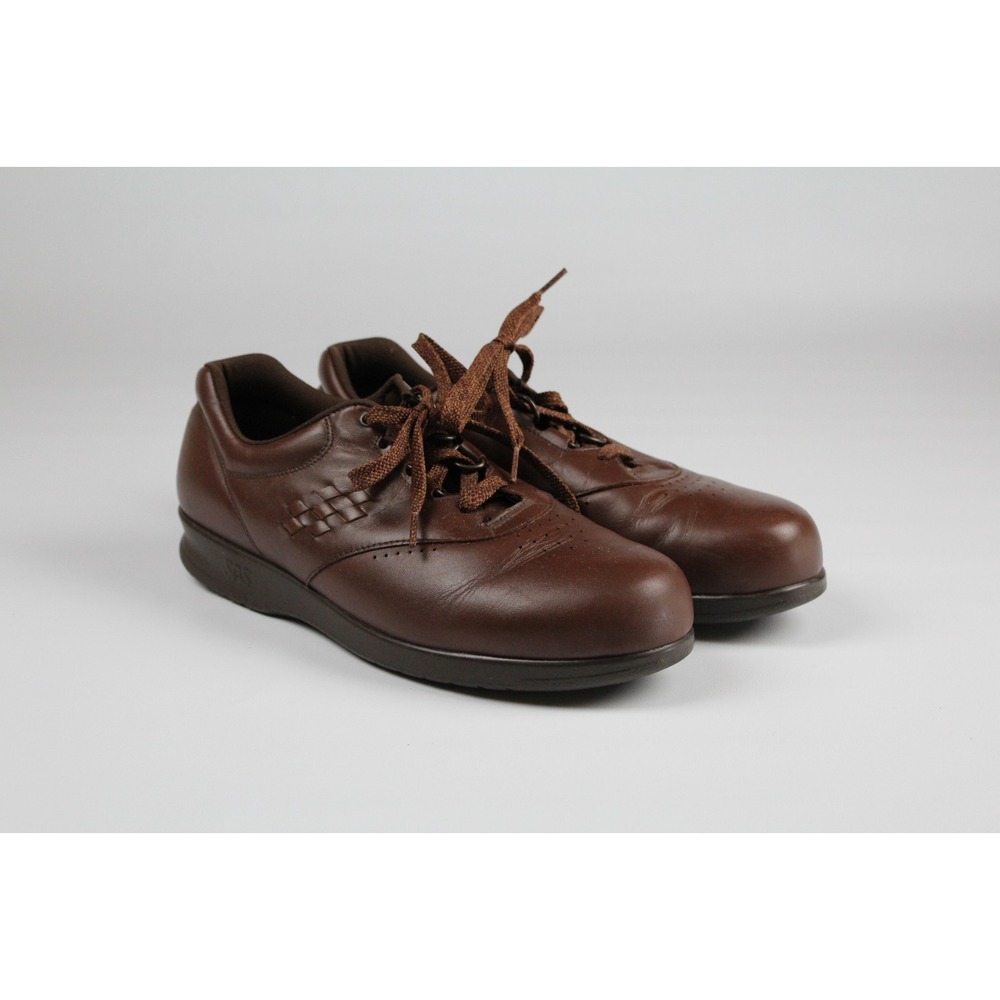 NEW SAS Free Time Teak Brown Women's Walking Shoes Sz 10.5 Sneakers Slim